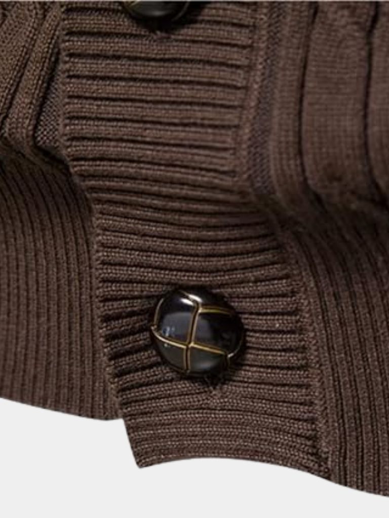 Men’s Cardigan Sweater – Minimalist Casual Everyday Knitwear