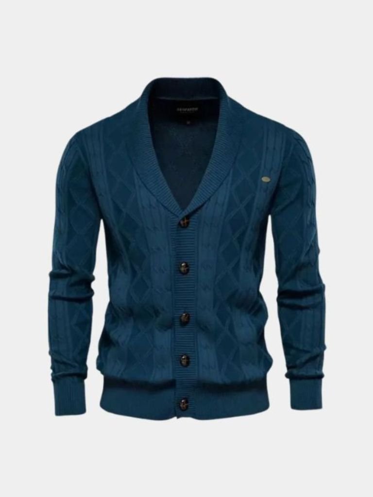 Men’s Cardigan Sweater – Minimalist Casual Everyday Knitwear