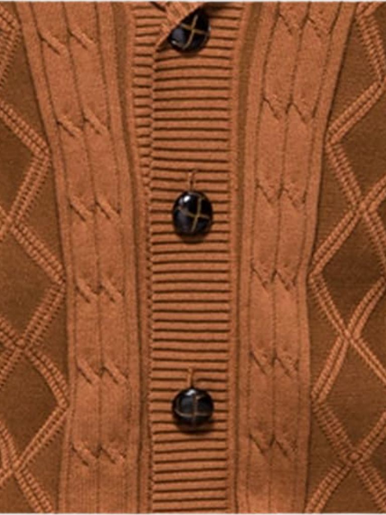 Men’s Cardigan Sweater – Minimalist Casual Everyday Knitwear