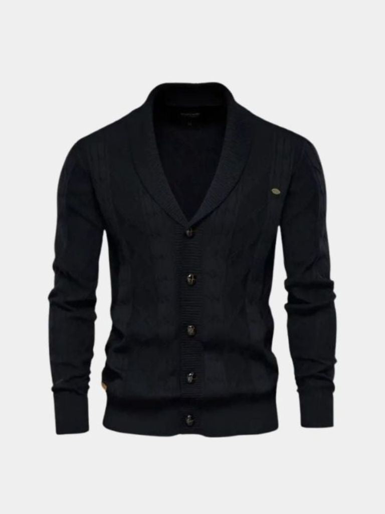 Men’s Cardigan Sweater – Minimalist Casual Everyday Knitwear