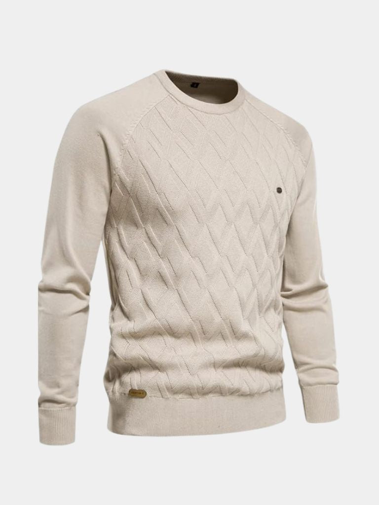 Men’s Knit Sweater – Minimalist Pullover Casual Everyday Knitwear