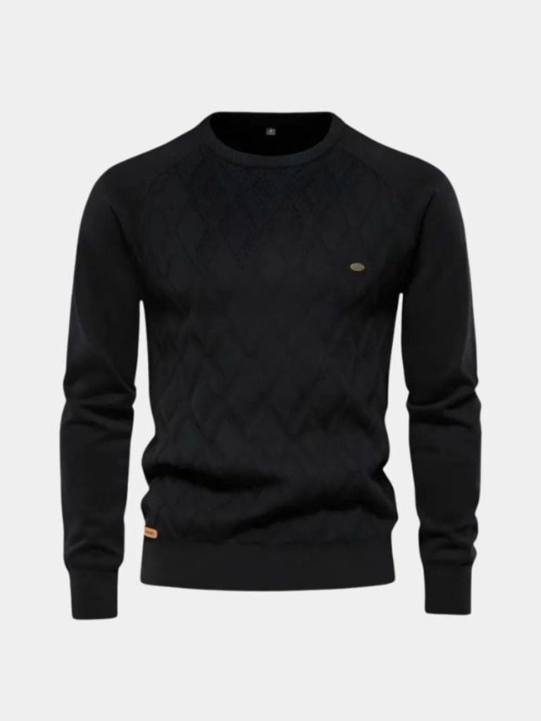Men’s Knit Sweater – Minimalist Pullover Casual Everyday Knitwear
