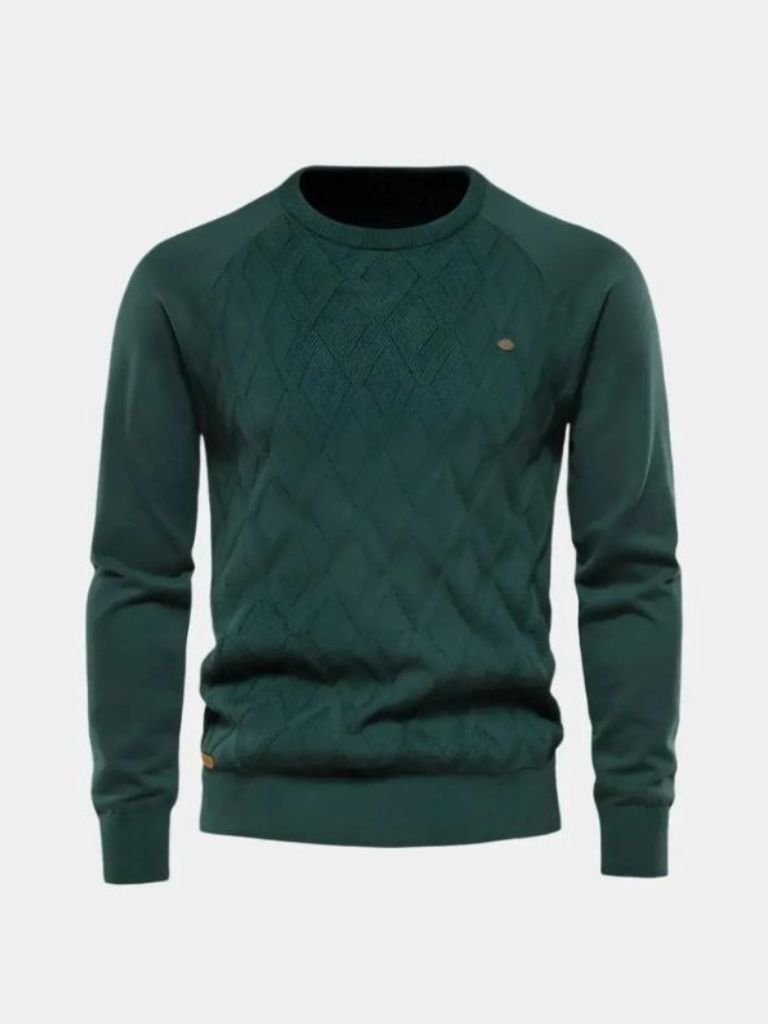 Men’s Knit Sweater – Minimalist Pullover Casual Everyday Knitwear