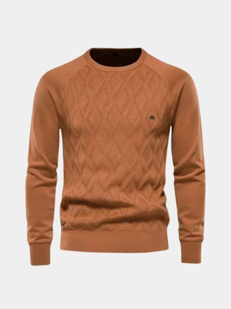 Men’s Knit Sweater – Minimalist Pullover Casual Everyday Knitwear