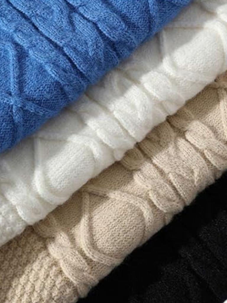Men’s Knit Sweater – Minimalist Textured Casual Everyday Knitwear
