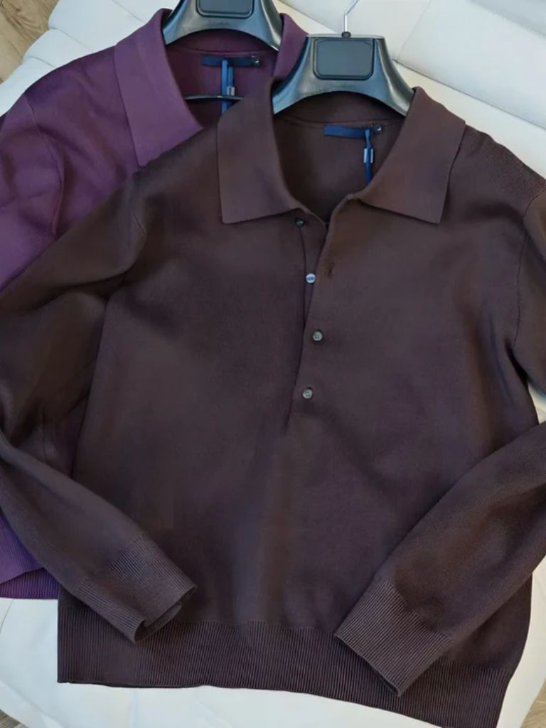 Men’s Knit Sweater – Old Money Polo Casual Everyday Knitwear