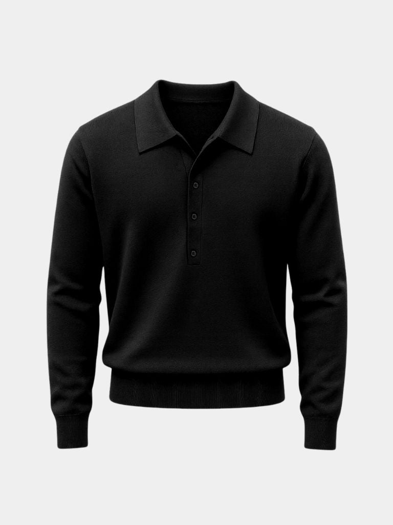 Men’s Knit Sweater – Old Money Polo Casual Everyday Knitwear