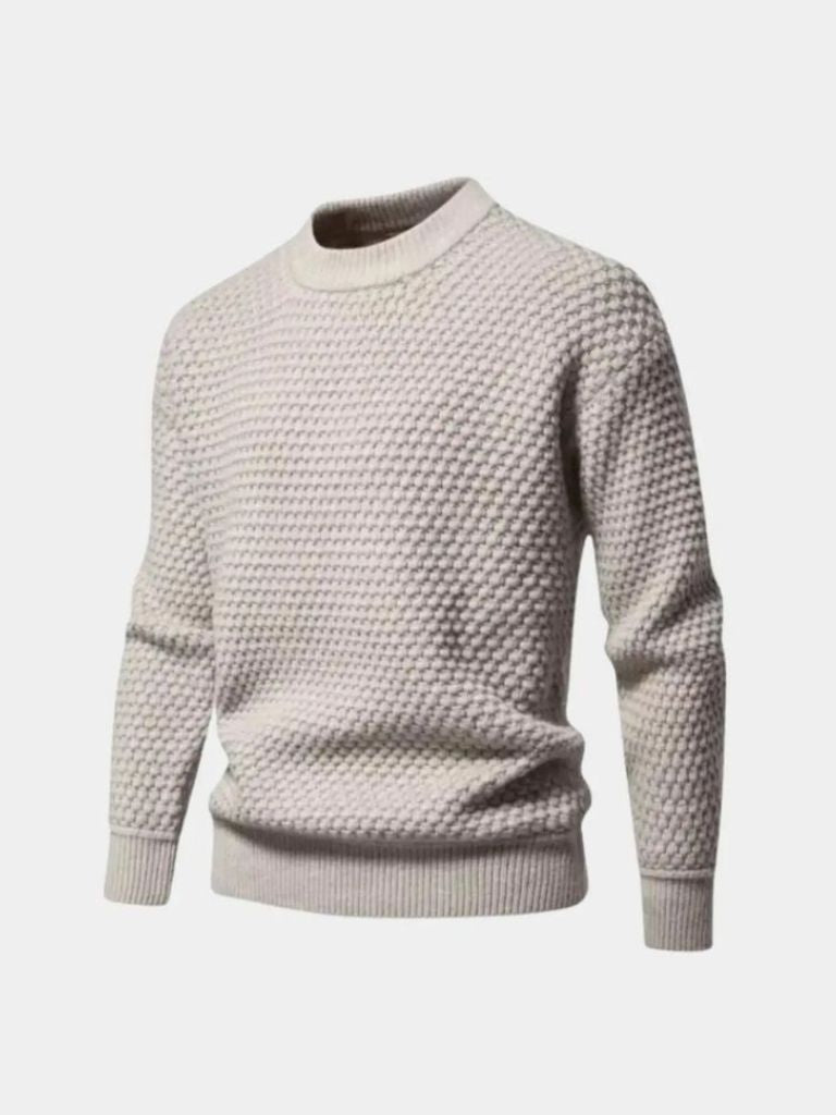 Men’s Knit Sweater – Old Money Textured Casual Everyday Knitwear