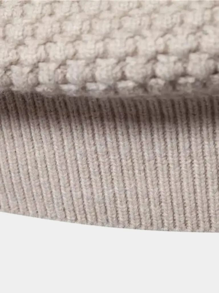 Men’s Knit Sweater – Old Money Textured Casual Everyday Knitwear