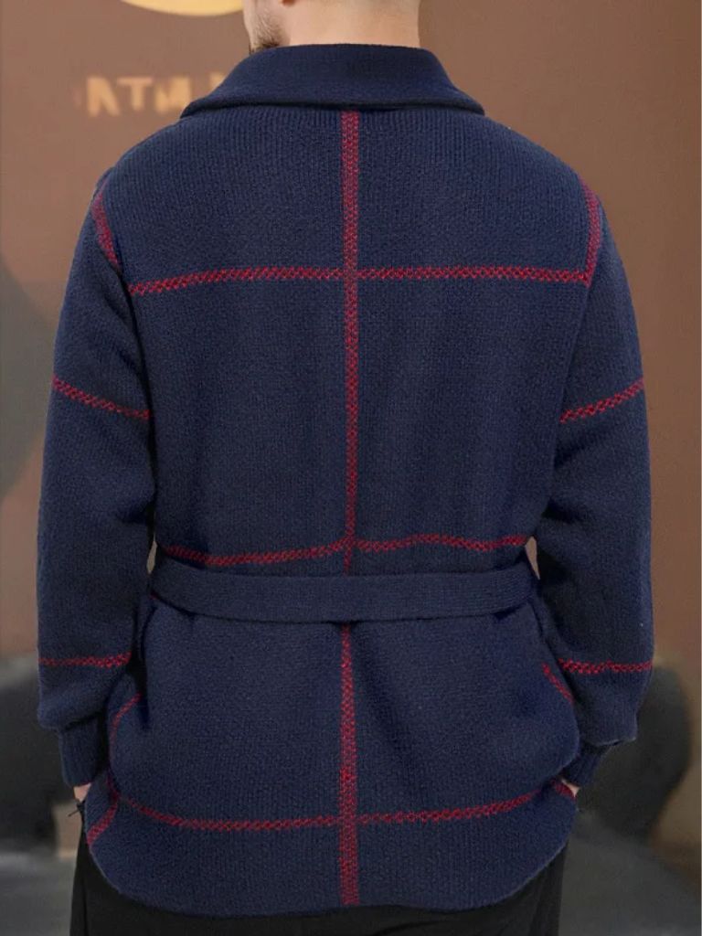 Men’s Knit Sweater – Rome Belted Casual Everyday Knitwear
