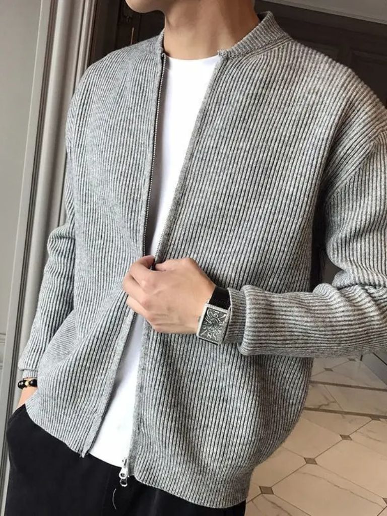 Men’s Jacket – Soft Cotton Minimalist Modern Everyday Design
