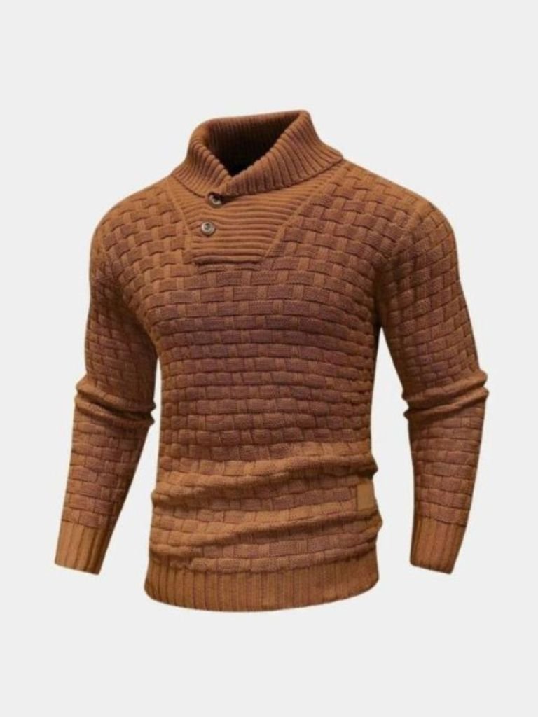 Men’s Knit Knit Sweater – Tailored Knitwear Pullover Casual Everyday Knitwear