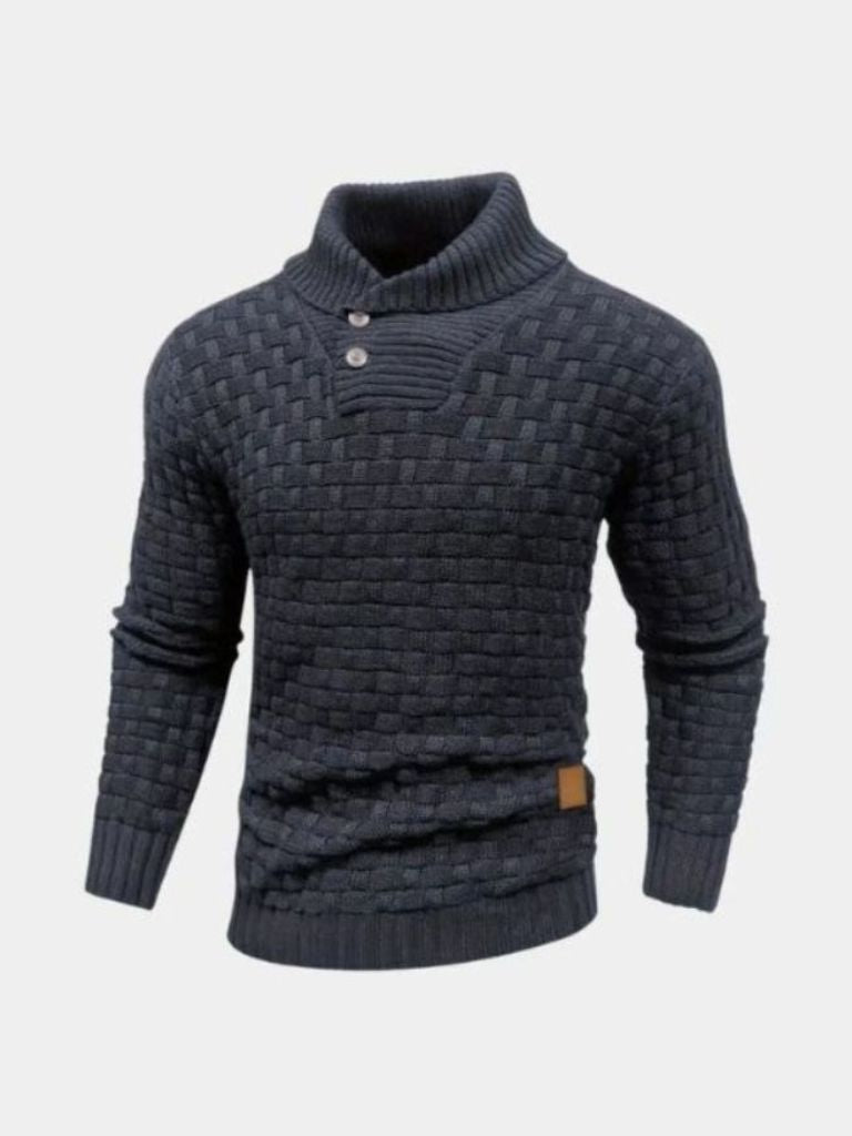 Men’s Knit Knit Sweater – Tailored Knitwear Pullover Casual Everyday Knitwear