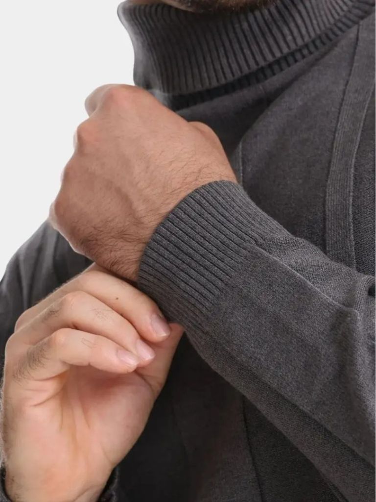Men’s Knit Knit Sweater – Turtleneck Knitwear Pullover Casual Everyday Knitwear