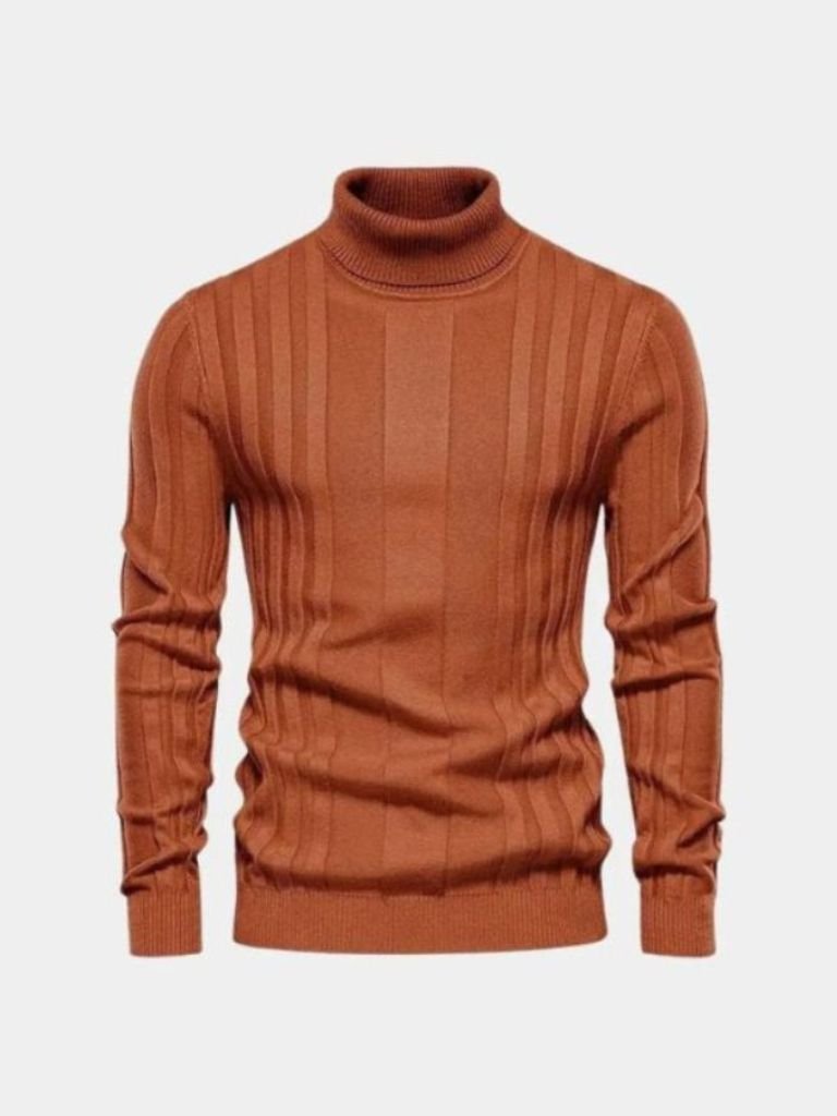 Men’s Knit Knit Sweater – Turtleneck Knitwear Pullover Casual Everyday Knitwear