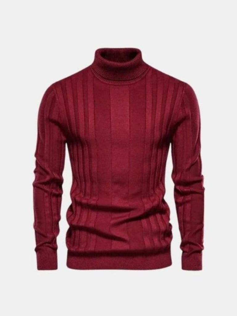 Men’s Knit Knit Sweater – Turtleneck Knitwear Pullover Casual Everyday Knitwear