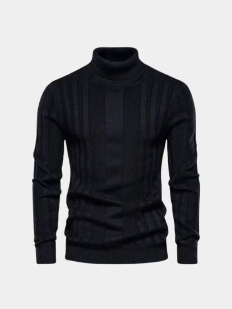 Men’s Knit Knit Sweater – Turtleneck Knitwear Pullover Casual Everyday Knitwear