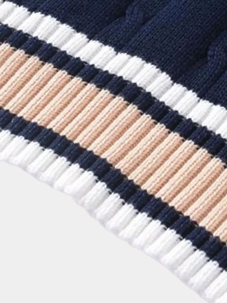 Men’s Knit Sweater – Neck Elegant Vest Casual Everyday Knitwear