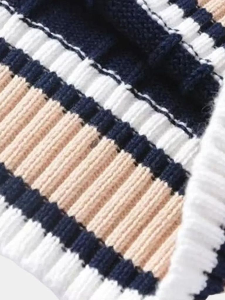 Men’s Knit Sweater – Neck Elegant Vest Casual Everyday Knitwear