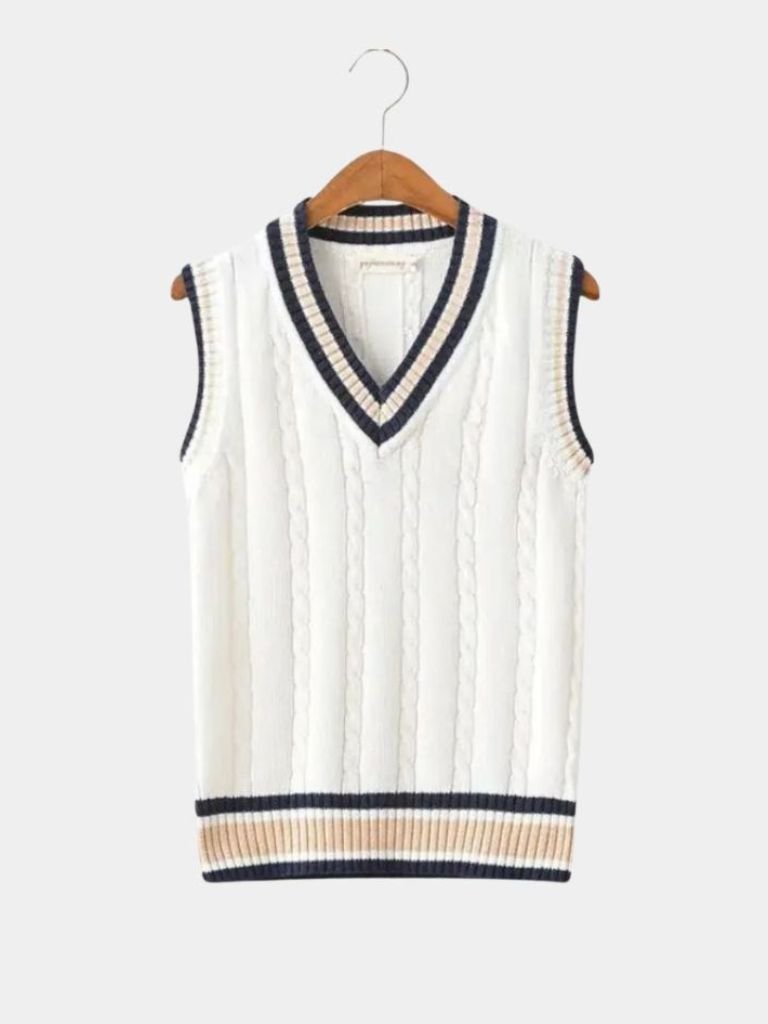Men’s Knit Sweater – Neck Elegant Vest Casual Everyday Knitwear