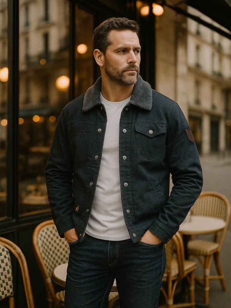 Men’s Aviator Jacket – Vintage Military Vintage Flight Style
